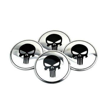 Emblemat na dekielki kapsle PUNISHER SKULL 56mm