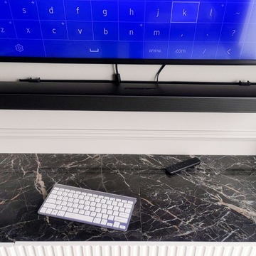 Беспроводная клавиатура Smart TV, серебристая