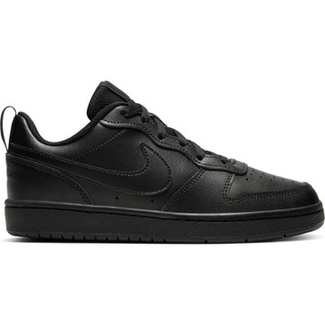 Buty Młodzieżowe Nike Court Borough Low 2 'Triple Black' BQ5448-001 r. 38,5