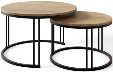 Ława LOFT 2w1 REMI stolik metalowe nogi