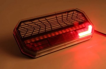 Lampa tylna zespolona LED NEON 12/24V przyczepa naczepa TIR ciągnik komplet