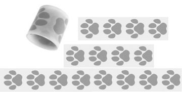 TERMO NAKLEJKA odblaskowa NAPRASOWANKA 12x łapka