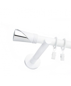 СОВРЕМЕННЫЙ ОДИНАРНЫЙ БЕЛЫЙ КАРДИН FI 19мм 140см