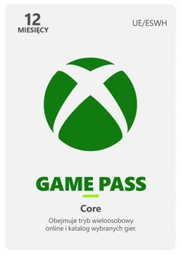 XBOX GAME PASS CORE - KLUCZ 12 MIESIĘCY