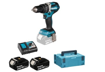 Makita Aku Wiertarko Wkrętarka Udarowa Udar 2x3Ah BL1830 DC18RC DHP484RFJ