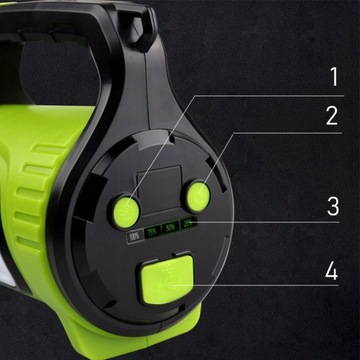 МОЩНЫЙ ФОНАРЬ, светодиодный прожектор, аккумуляторная батарея, рефлекторная лампа