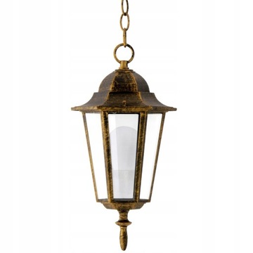 Lampa ogrodowa wisząca zwis LIGURIA patyna