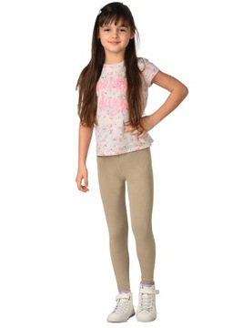 Legginsy dziecięce GETRY bawełniane BEŻ D1 92