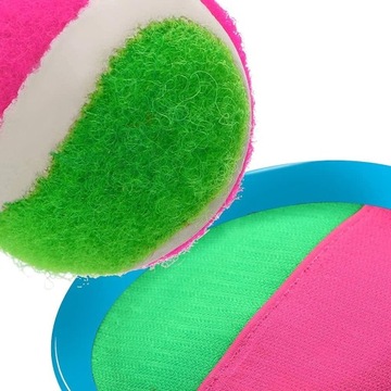 CATCH BALL VELCRO GAME THROW CATCH 6x ПОДДОНОВ + 3x ШАРА