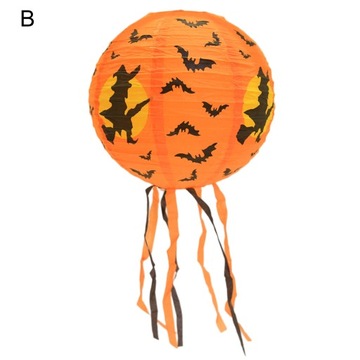 Хэллоуин Бумажный Фонарь Ведьма Паук Скелет Летучая Мышь Различные