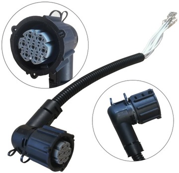 Wtyczka kątowa lampy kompletna 7 PIN MERCEDES MAN