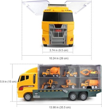 ЭВАКУАТОР-ПУСКОВОЙ НАБОР ИЗ 12 СТРОИТЕЛЬНЫХ АВТОМОБИЛЕЙ АВТОМОБИЛЬНЫЙ ВЕРТОЛЕТ