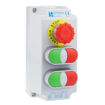 Kaseta sterownicza ST22K3-25-2 przycisk STOP