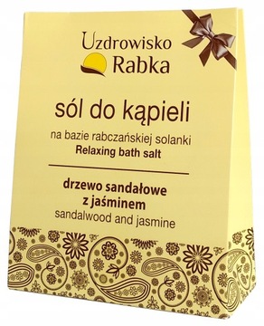 Rabczańska sól do kąpieli DRZEWO SANDAŁOWE JAŚMIN kartonik UZDROWISKO RABKA