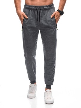 Dresy Spodnie dresowe męskie 1412P szare XL/XXL