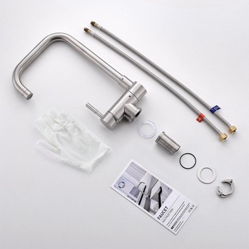 Смеситель для кухни стоячий, под окном, складной, 70 мм