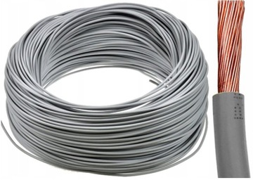 Przewód linka kabel jednożyłowy LGY 2,5 2,5mm 2,5mm2 szary 1x2,5 1m