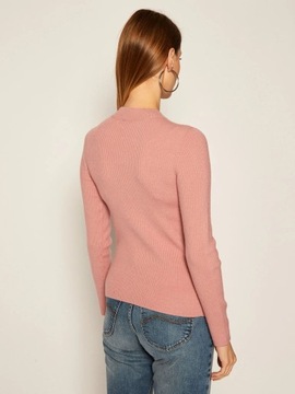 Levi's sweter damski różowy dopasowany do bioder Crew Rib Sweater roz XS