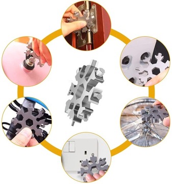 Инфункциональный инструмент 18 в 1 снежинка