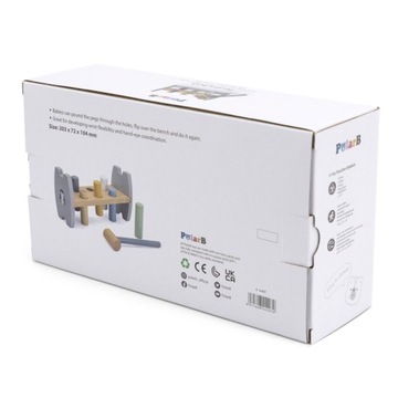 ДЕРЕВЯННЫЙ МОЛОТОК С ПОЛЯРНЫМ ПИНГВИНОМ ВИГА-МОНТЕССОРИ