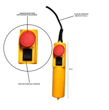 Лебедка 800кг 230В 18м трос