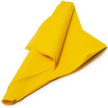 Папиросная бумага ГЛАДКАЯ для упаковки, ЖЕЛТЫЕ Электронные конверты 50х70см 30 шт.