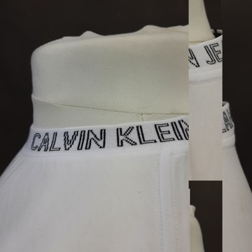 T-shirt koszulka gładka biała CALVIN KLEIN JEANS L