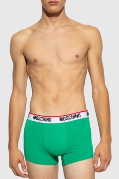 MOSCHINO Zielone bokserki męskie 3PACK M