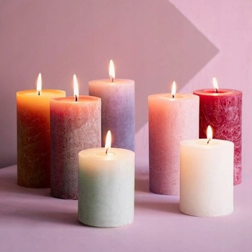 Свеча Bolsius Rustic Shine 100/50 СЕРЫЙ ПЕСОК