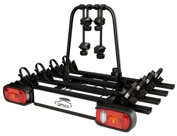 ВЕЛОСИПЕДНОЕ крепление С КРЮЧКОВОЙ ПЛАТФОРМОЙ ДЛЯ 4 ВЕЛОСИПЕДОВ AMOS, НАКЛОН, 13 PIN + ЗАМОК