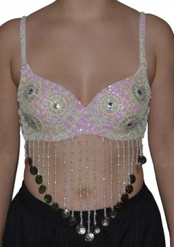 STANIK do belly dance SAMBA tribal cekiny A-B
