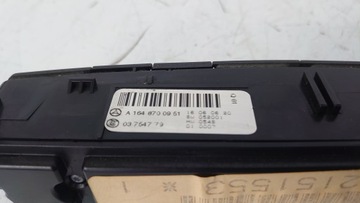 MERCEDES GL X164 W164 ML PANEL PŘEPÍNAČŮ ŘÍZENÍ A1648700951