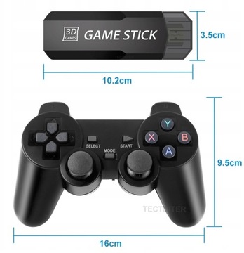 Konsola Retro Game Stick X2 HDMI 4K 64 GB 35tyś gier GD10 PLUS 2 PADY