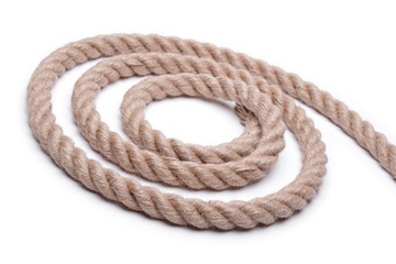 Веревка из натурального джута, парусный шнур, 5мм, 100м.