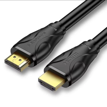 PROFESJONALNY kabel HDMI UHD 2.1 8K 4Kx2K 4K/120Hz eARC ZŁOTO 1.5M MOCNY