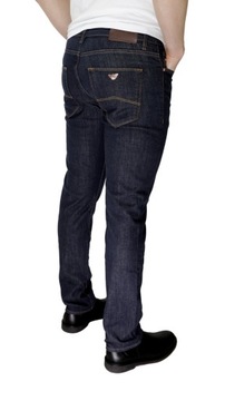 ARMANI JEANS SPODNIE SLIM EMPORIO PREMIUM ROZ. 32