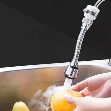 АЭРЛЯТОР ДЛЯ КУХОННОГО ОБОРУДОВАНИЯ, УДЛИНИТЕЛЬ КРАНА НА 2 ФУНКЦИИ, хром