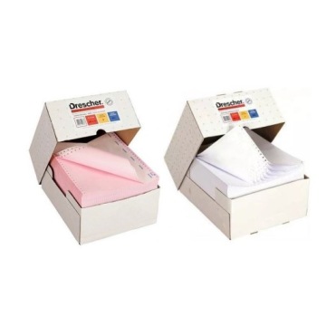 Бумага для компьютера DRESCHER сложенная 240x12 1+1