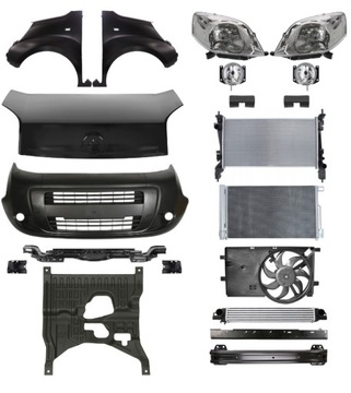 FIAT QUBO 07-16 NÁRAZNÍK KAPOTA BLATNÍK PAS