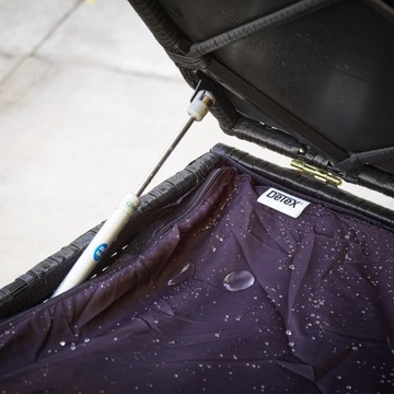 Skrzynia ogrodowa na poduszki 318L kufer schowek polirattan taras czarny