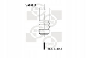 BGA V998917 VENTIL VÝFUKOVÝ