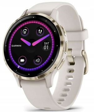 Smartwatch sportowy Garmin Venu 3S Złoty Beżowy 010-02785-04