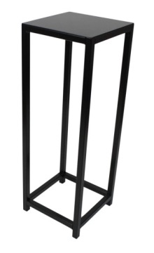 CZARNY METALOWY KWIETNIK W STYLU LOFT 70CM