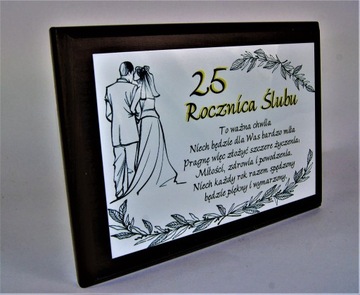 Elegancki Prezent 25 Rocznicę Ślubu Dyplom Jakość!