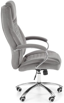 Fotel gamingowy materiałowy KING 2 POPIELATY 120kg