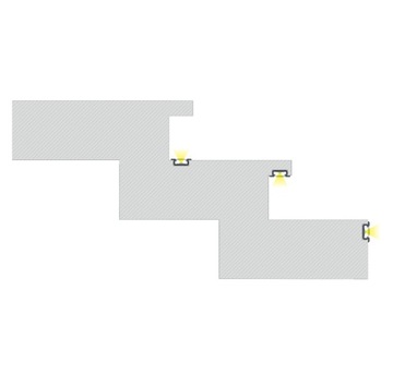 Алюминиевый профиль для светодиодной ленты Z 1M белый