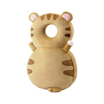 В рюкзаке имеется подушка в форме животного, которая защитит голову ребенка от шагающего тигра.