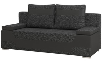 Kanapa LAGUNA sofa rozkładana łóżko czarne RIBES