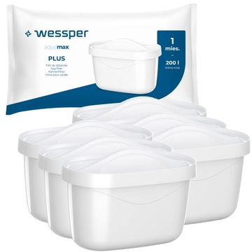 6x Wessper filtry do dzbanek filtrujący Brita wkłady do Aquaphor Philips