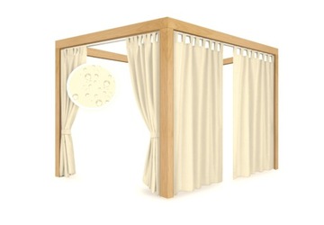 водонепроницаемая садовая штора с подтяжками на липучке для садовой беседки 155x220